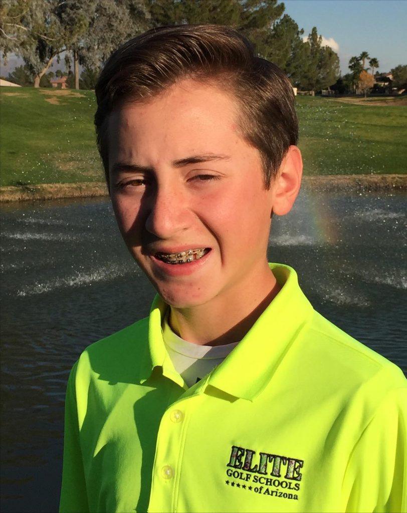 Brady Wilson junior golfer lessons in Mesa, Arizona